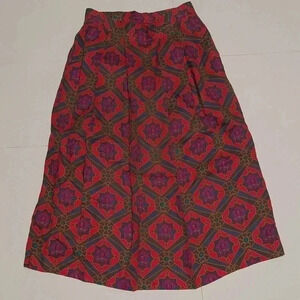 Ann Stevens Vintage Pleated Multi color Skirt